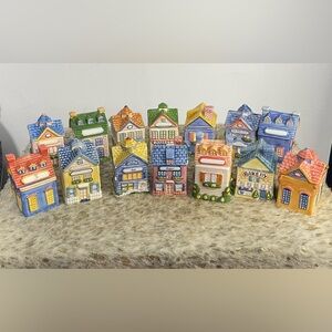 Avon‎ VTG Spice Village Houses Set of 14